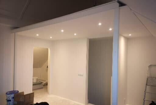 Zolderverbouwing met spots